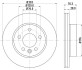 PRO VW диск гальм. передн. CRAFTER 16- HELLA 8DD 355 125-561 (фото 1)