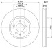 Гальмівні диски передні Audi A4/A5/Q5 2007- (320x30mm) HELLA 8DD 355 128-721 (фото 4)