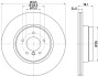 PRO HIGH CARBON BMW Гальмівний диск задн. X5 (E70), X5 (F15, F85), X6 (E71, E72) HELLA 8DD 355 129-321 (фото 4)