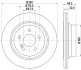 PRO HIGH CARBON DB гальмівний диск задн. (вентил.) (300*22) W211 02- HELLA 8DD 355 129-791 (фото 4)