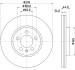 PRO VW Диск гальм. передній Polo, T-Cross, SKODA Scala, Kamiq HELLA 8DD 355 132-891 (фото 1)