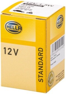 Лампа розжарювання 12V 1,5W BX8,4d бежевий HELLA 8GA 007 997-141 (фото 1)