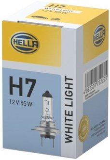 Лампа 12V H7 55W PX26d WHITE 4200K HELLA 8GH 223 498-131 (фото 1)