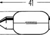 C10w 24v автолампа пальчиковая (41мм) HELLA 8GM 002 091-251 (фото 2)