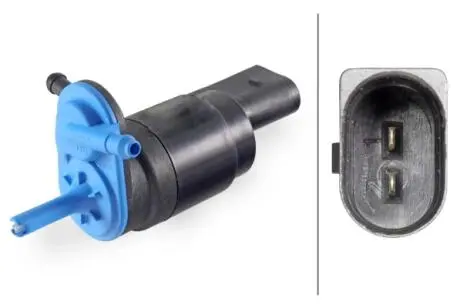 VW Насос опрыскивателя Polo 97-, Golf III,IV,V, BoraAudi A3/4/6 98-,BMW E36,i3,DB W168/369/210,Mini,Skoda Fabia,Octavia,Roomster,Caddy III,T5,Passat,Touareg 10-,Touran,T4 HELLA 8TW 006 847-021