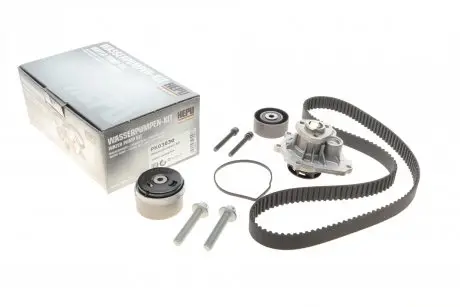 Комплект ремня ГРМ + помпа HEPU PK03630