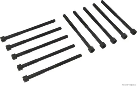 Бомплект болтов ГБЦ 10 шт. Hyundai ix20 -19, Kia, Toyota YARIS -20 HERTH+BUSS JAKOPARTS J1280514