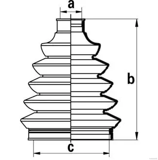 Пильовик ШРКШу зовнішн. Nissan Primera -08 HERTH+BUSS JAKOPARTS J2861027