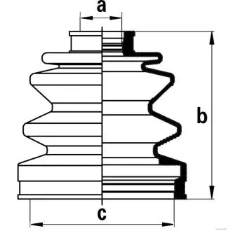 Пильовик ШРКШа (компл.) HONDA, HYUNDAI, KIA, MITSUBISHI, SUBARU s) HERTH+BUSS JAKOPARTS J2863004