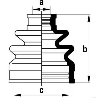Пильник ШРУС гумовий + змазка HERTH+BUSS JAKOPARTS J2867014