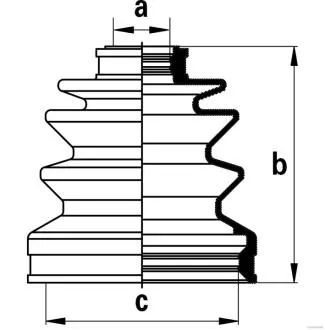 Пильник ШРУС гумовий + змазка HERTH+BUSS JAKOPARTS J2884001