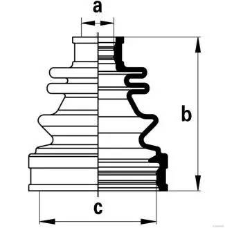 Пильник ШРУС гумовий + змазка HERTH+BUSS JAKOPARTS J2884018