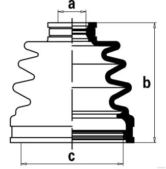 Пильник ШРУС гумовий + змазка HERTH+BUSS JAKOPARTS J2887012