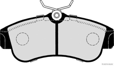 Колодки гальмівні дискові (комплект 4 шт) HERTH+BUSS JAKOPARTS J3601051