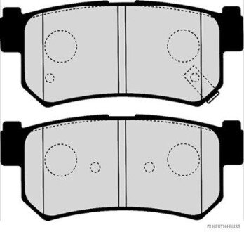 Колодки гальмівні дискові задні SSANGYONG s) HERTH+BUSS JAKOPARTS J3610404