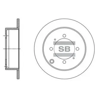 Тормозной диск задний Hi-Q SD1138