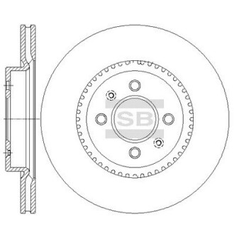 Диск гальмівний Hi-Q SD2043