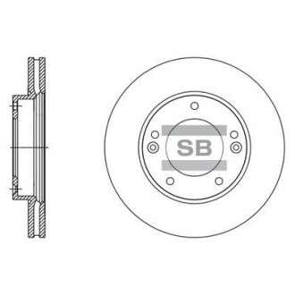 Тормозной диск передний Hi-Q SD2067