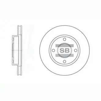 Тормозной диск передний Hi-Q SD3027