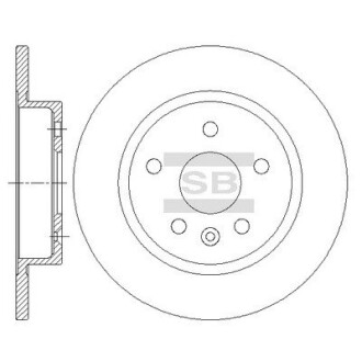 Диск тормозной Hi-Q SD3044