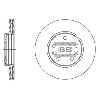 Тормозной диск передний Hi-Q SD3062