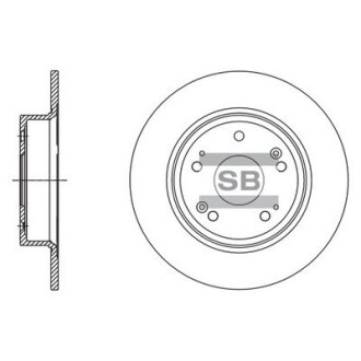 Тормозной диск задний Hi-Q SD4111