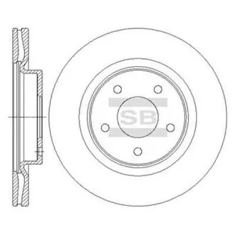 Тормозной диск передний Hi-Q SD4223