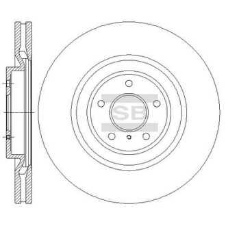 Тормозной диск передний Hi-Q SD4228