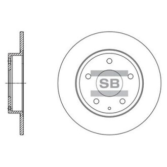 Диск гальмівний Hi-Q SD4422