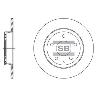 Диск тормозной Hi-Q SD4423