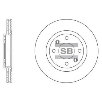 Тормозной диск передний Hi-Q SD5001