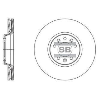 Тормозной диск передний Hi-Q SD5004