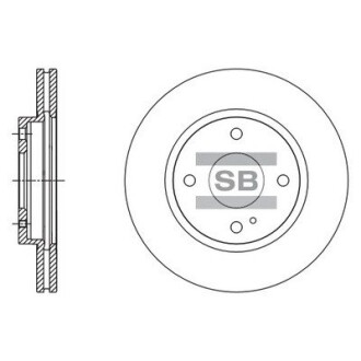 Гальмівний диск передній Hi-Q SD5306