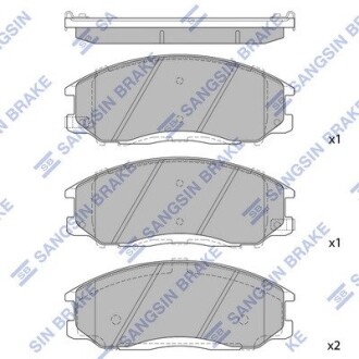 Тормозные колодки передние (58101-26a30) Hi-Q SP1115