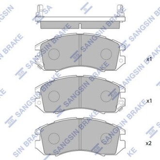 Колодки тормозные дисковые Hi-Q SP1120