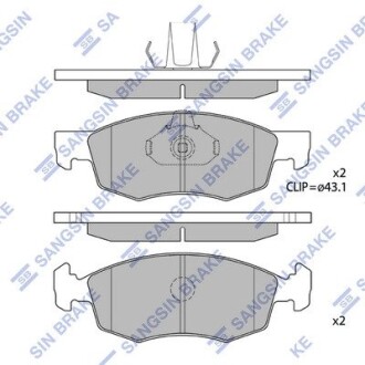 Комплект тормозных колодок Hi-Q SP1198