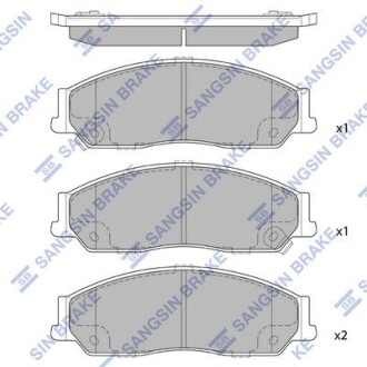 Колодки гальмівні дискові Hi-Q SP1235