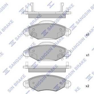 Колодки тормозные дисковые Hi-Q SP1419