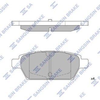 Комплект гальмівних колодок Hi-Q SP1476