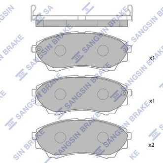 Колодки тормозные дисковые Hi-Q SP1479