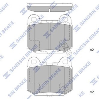 Колодки тормозные дисковые Hi-Q SP1495