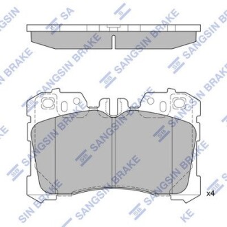 Комплект гальмівних колодок Hi-Q SP1496