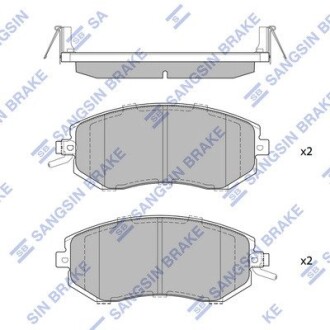 Тормозные колодки дисковые передние Hi-Q SP1553