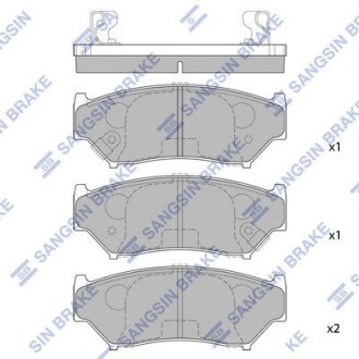 Колодки тормозные дисковые Hi-Q SP1584