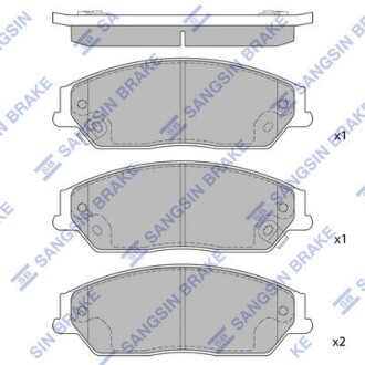 Колодки тормозные дисковые Hi-Q SP1590