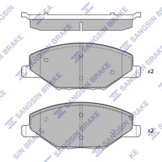 Тормозные колодки дисковые передние Hi-Q SP1595