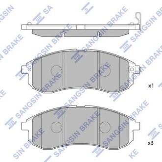 Колодки гальмівні дискові Hi-Q SP1602