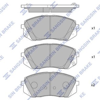 Колодки тормозные дисковые Hi-Q SP1682