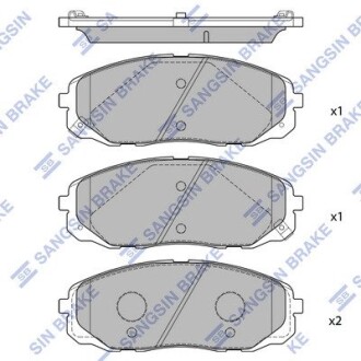 Кт. Гальмiвнi колодки Hi-Q SP1688