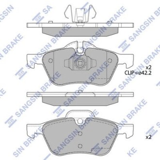 Колодки тормозные дисковые Hi-Q SP2243